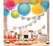 Chevron Cupcake Birthday Party Printable Collection